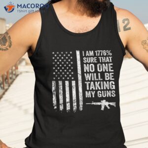 i m 1776 sure no one is taking my guns ar15 usa flag shirt tank top 3