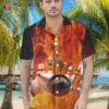 I’m A Bowling Beast Hawaiian Shirt With Flame Pattern, The Best Gift For Players.