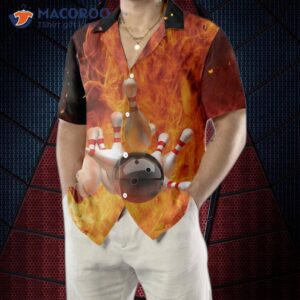 i m a bowling beast hawaiian shirt with flame pattern the best gift for players 3