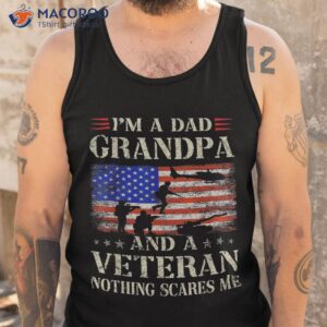 i m a dad grandpa and veteran usa flag funny gifts papa shirt tank top 2