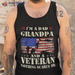 i m a dad grandpa and veteran usa flag funny gifts papa shirt tank top 3