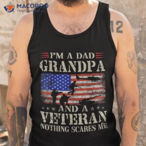 i m a dad grandpa and veteran usa flag funny gifts papa shirt tank top