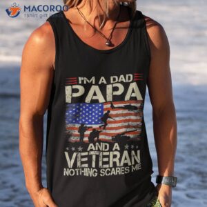 i m a dad papa and veteran funny retro veteran s day shirt tank top