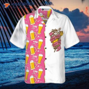 i m a girl who likes darts and beer wearing hawaiian shirt 2