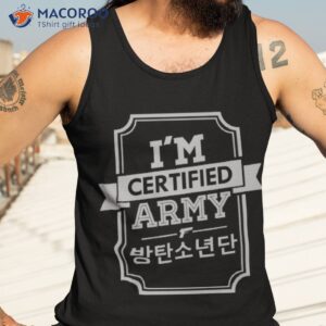 i m certified bts army gray shirt tank top 3
