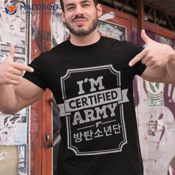 I’m Certified BTS Army Gray Shirt