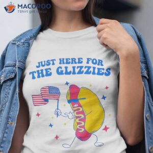 I’m Just Here For The Glizzies Funny Fourth Of July Wiener Shirt