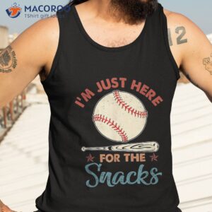 i m just here for the snacks fantasy baseball vintage shirt tank top 3