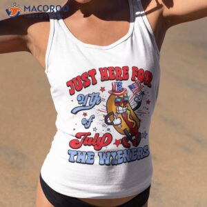 i m just here for the wieners funny 4th of july boys girls shirt tank top 2