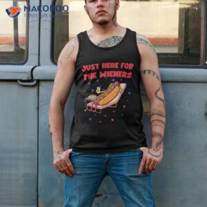 i m just here for the wieners funny fourth of july bbq shirt tank top 2