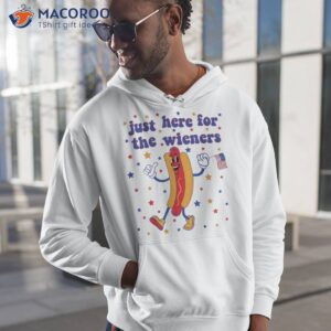i m just here for the wieners funny fourth of july hot dog shirt hoodie 1