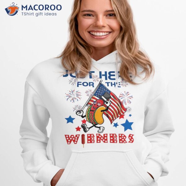 I’m Just Here For The Wieners Funny Fourth Of July Shirt