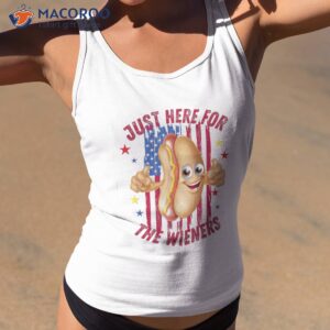 i m just here for the wieners funny fourth of july shirt tank top 2 1