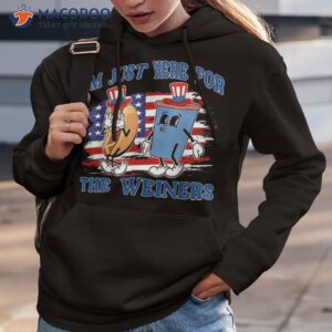 i m just here for the wieners griddy dance 4th of july shirt hoodie 3