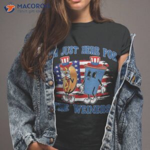 i m just here for the wieners griddy dance 4th of july shirt tshirt 2