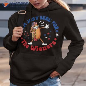 i m just here for the wieners hot dog 4th of july usa flag shirt hoodie 3