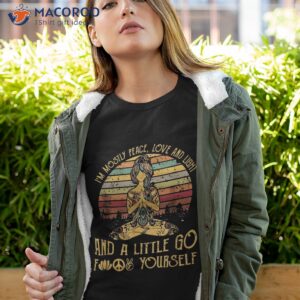i m mostly peace love and light a little go yoga shirt tshirt 4
