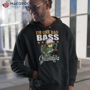 I’m One Bad Bass Grandpa Fishing Father’s Day Gift Shirt