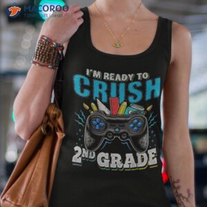 i m ready to crush 2nd grade back school video game boys shirt tank top 4
