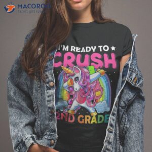 i m ready to crush 2nd grade dabbing unicorn back school shirt tshirt 2