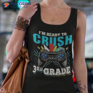i m ready to crush 3rd grade back school video game boys shirt tank top 4