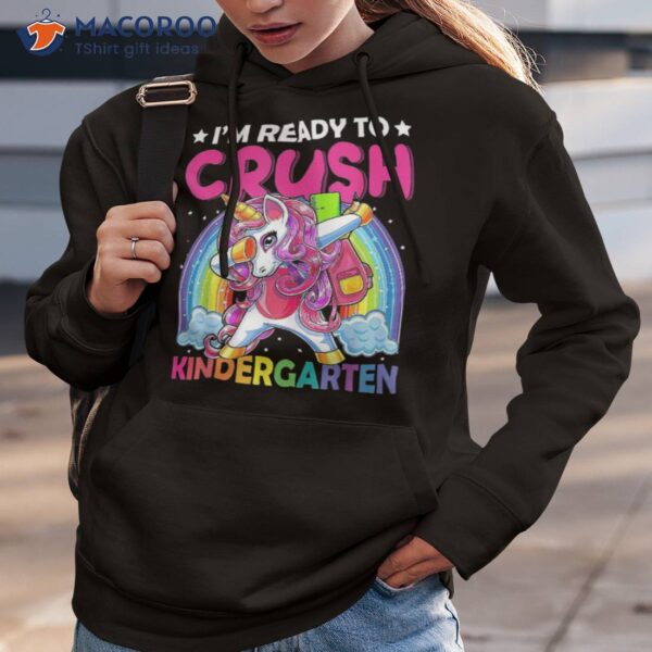 I’m Ready To Crush Kindergarten Back School Unicorn Kids Shirt