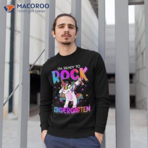 i m ready to rock kindergarten unicorn back school girls shirt sweatshirt 1