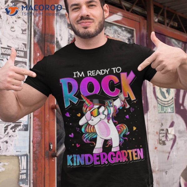 I’m Ready To Rock Kindergarten Unicorn Back School Girls Shirt