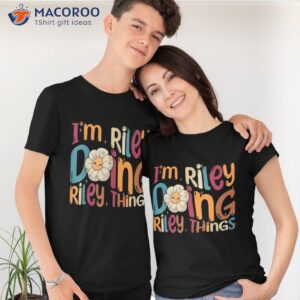 I’m Riley Doing Things, Funny Groovy Retro Shirt