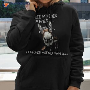 i rolled my eyes so hard checked out own ass donkey shirt hoodie