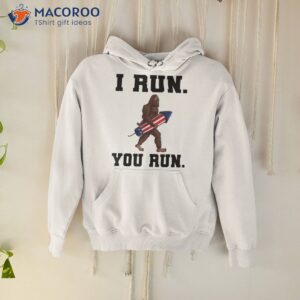 i run you run big foot 4th of july shirt hoodie