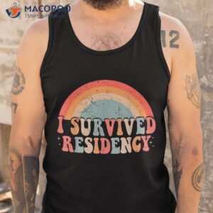 i survived residency groovy graduation for doctors shirt tank top