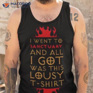 i went to sanctuary diablo shirt tank top