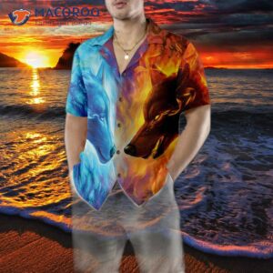 ice and fire wolf hawaiian shirt 4