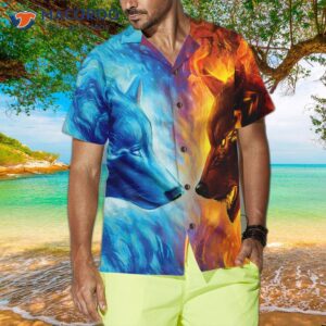 ice and fire wolf hawaiian shirt 5