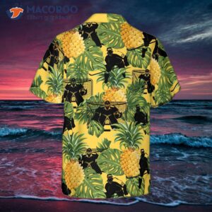 ice hockey tropical hawaiian shirt 1