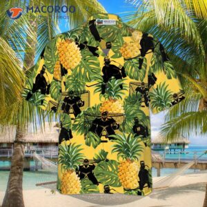 ice hockey tropical hawaiian shirt 2