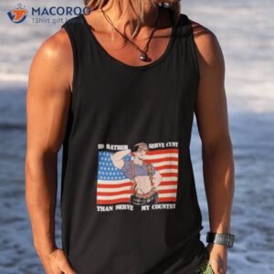 id rather serve cunt than serve my country leon kennedy shirt tank top