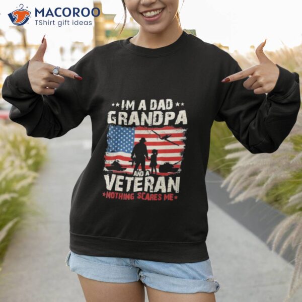 I’m A Dad Grandpa And A Veteran Grandpa Fathers Day Shirt