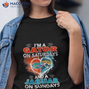 im a gator on saturdays and a jaguar on sundays 2023 shirt tshirt