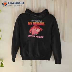 im fighting my demons and they are winning rat shirt 2 hoodie