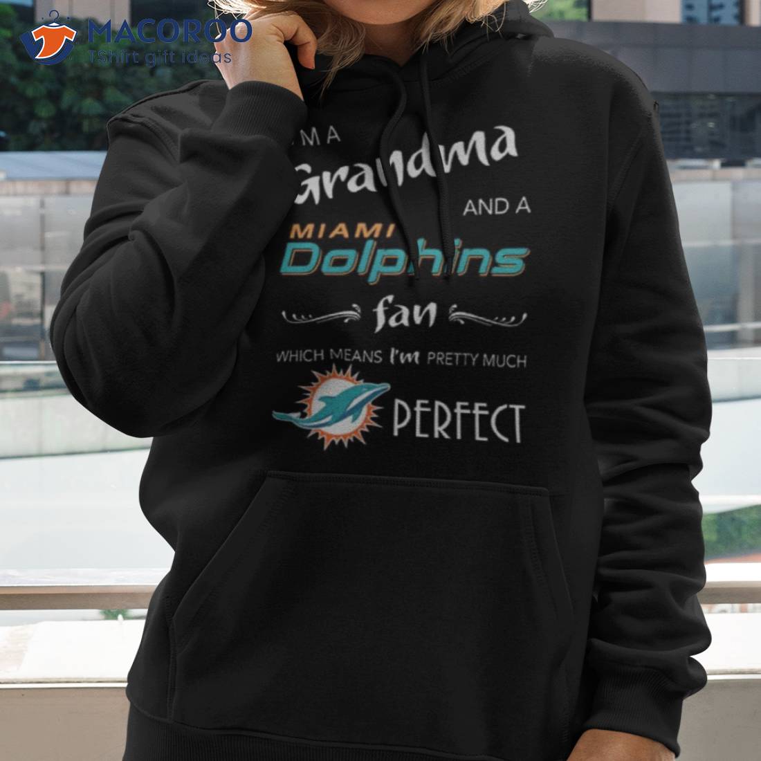 Miami Dolphins Womens Sweatshirt Miami Dolphins Fan Gifts - Happy