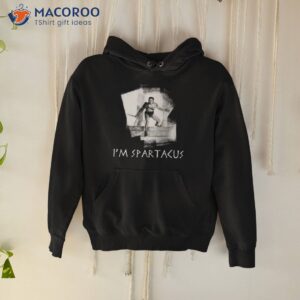 im spartacus pencil drawing gladiator shirt hoodie