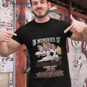 in memory of roger craig humm baby 1930 2023 thank you for the memories signature shirt tshirt 1