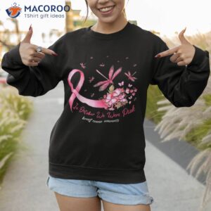 in october we wear pink dragonfly breast cancer awareness shirt sweatshirt