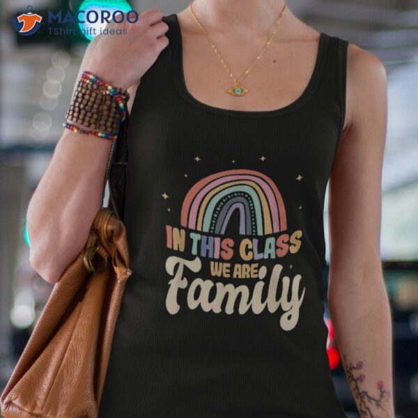 In This Class We Are Family Student Teacher Back To School Shirt