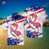 Independence Day, 4th Of July, Flamingo, Flamerican, American Flag, And Hawaiian Shirts.