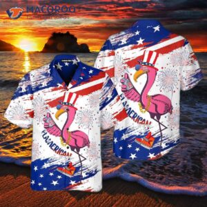 Independence Day, 4th Of July, Flamingo, Flamerican, American Flag, And Hawaiian Shirts.