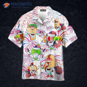 Independence Day, Fourth Of July, Funny Hot Dog Hawaiian Shirts