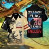 Independence Day Hippie Pop Art-style Hawaiian Shirts